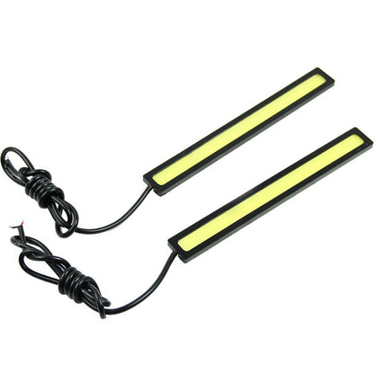 2 uds luces LED COB superbrillantes impermeables para coche 12V para lámpara de conducción antiniebla DRL