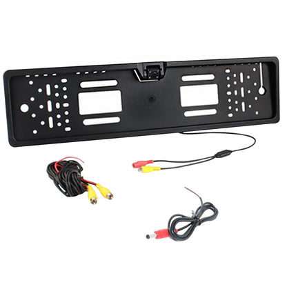 4 LEDs Waterproof Car License Plate Frame Auto Reverse Rear View Backup Camera