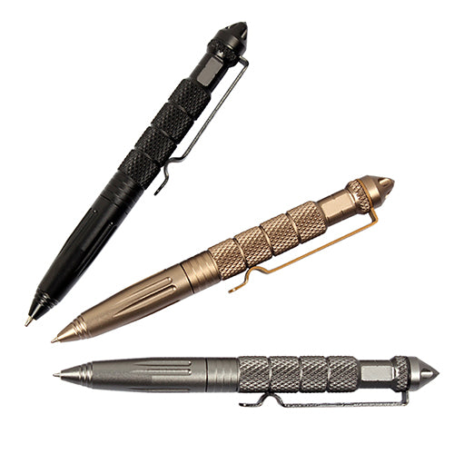 Aviation Aluminum Self Defense Tactical Pen Glass Breaker Tool Military Combat