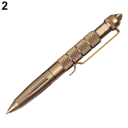 Aviation Aluminum Self Defense Tactical Pen Glass Breaker Tool Military Combat