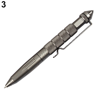 Aviation Aluminum Self Defense Tactical Pen Glass Breaker Tool Military Combat