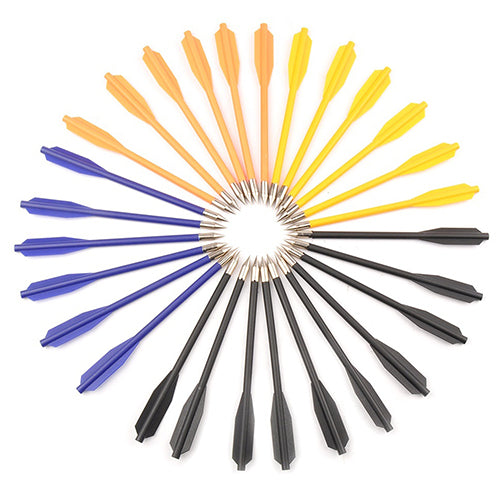 36Pcs 6.3 Inches Colorful Plastic Crossbow Bolts Arrows for Hunting Archery