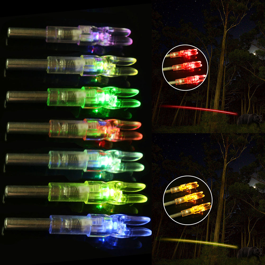 3Pcs/Box Hunting Bowstring Activated LED Lighted Nock for 6.2/6.25mm Arrow Shaft