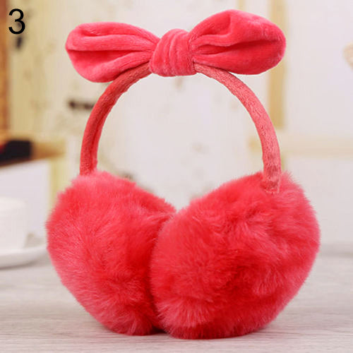 Women Fashion Rabbit Ear Faux Rabbit Fur Earmuffs Soft Warmer Winter Earwarmers