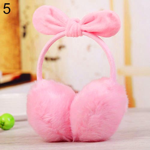 Women Fashion Rabbit Ear Faux Rabbit Fur Earmuffs Soft Warmer Winter Earwarmers