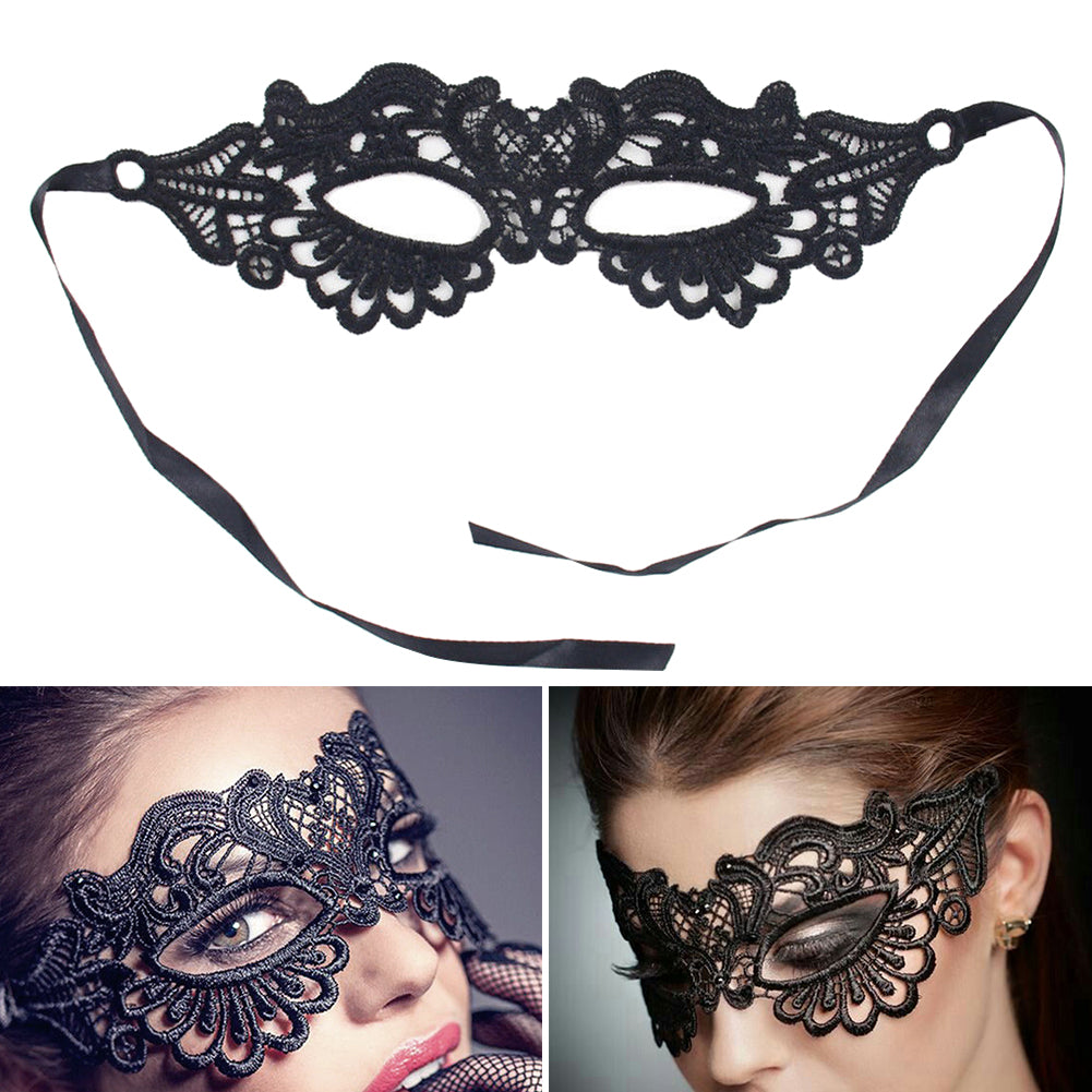 Women Hollow Lace Masquerade Face Mask Princess Prom Party Props Costume