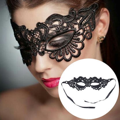 Women Hollow Lace Masquerade Face Mask Princess Prom Party Props Costume