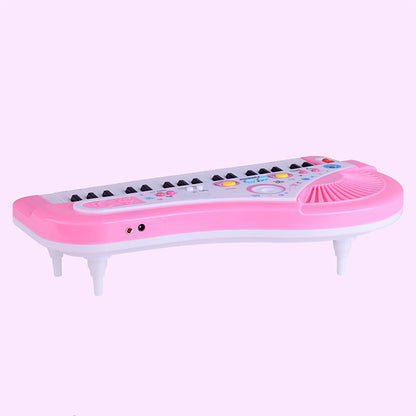 37 Keys Electronic Piano with Microphone Kids Playing Musical Instrument Toy