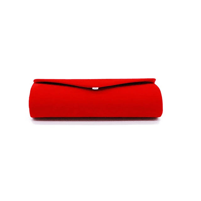 Women's Evening Bag Polyester Solid Color Red / Dark Blue / Almond / Fall & Winter