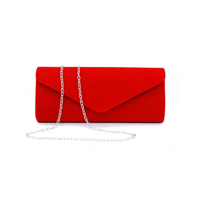 Women's Evening Bag Polyester Solid Color Red / Dark Blue / Almond / Fall & Winter