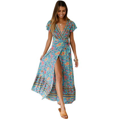 Printed Pattern Long Summer Dress