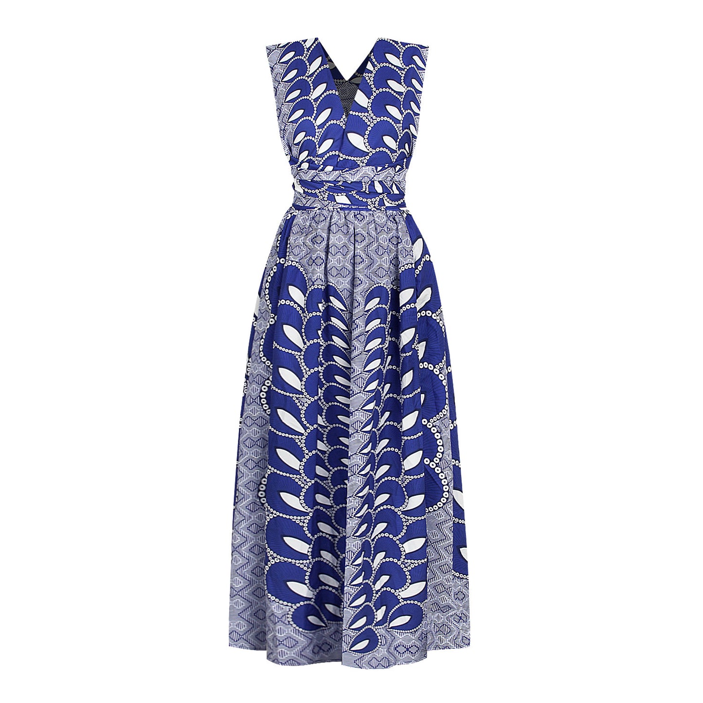 ON SALE!!! 50% OFF!!! Formal Printed Multi Bandage Dress / Long Skirt