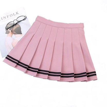 High Waist Pleated Skirt Slimming Tennis Skirt