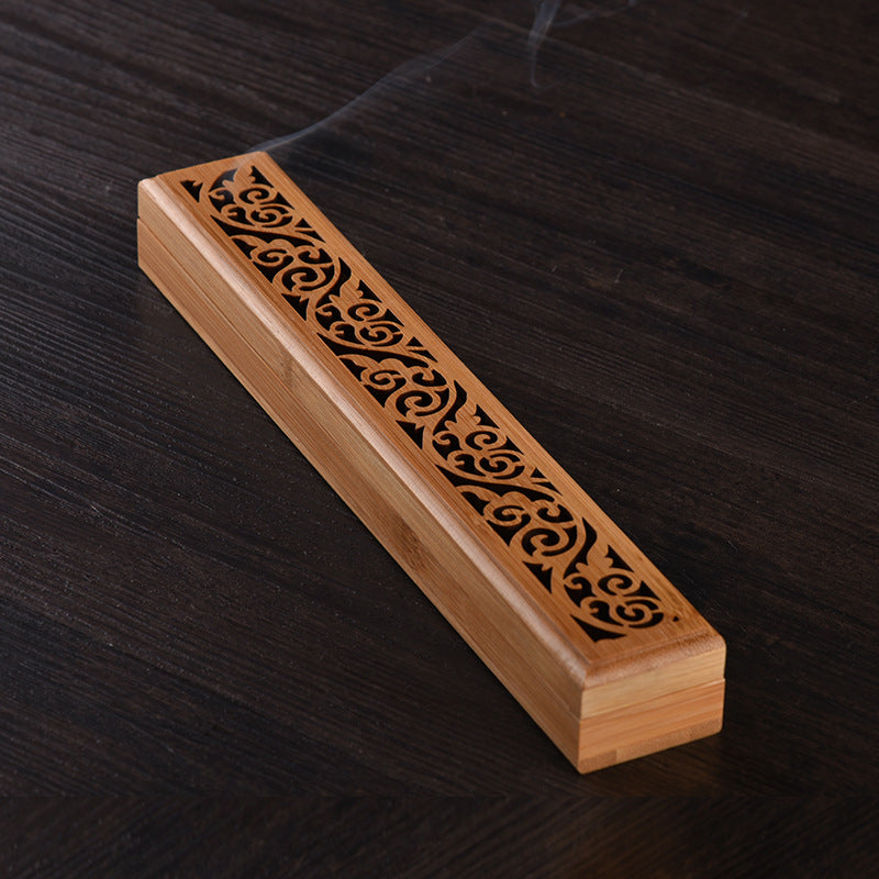 Bamboo Lying Incense Burner Sandalwood Household Incense Stick Hollow Incense Burner Seat - The Styky Shack