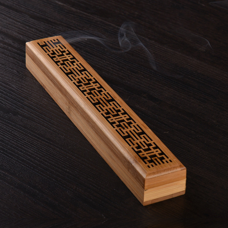 Bamboo Lying Incense Burner Sandalwood Household Incense Stick Hollow Incense Burner Seat - The Styky Shack