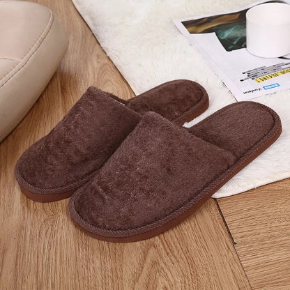 Winter Cotton Slippers New Plush Cotton Shoes Men's Winter Warm Home Couple Cotton Slippers Women's Slippers Yiwu Direct Sales