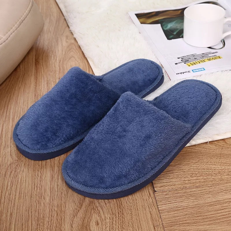 Winter Cotton Slippers New Plush Cotton Shoes Men's Winter Warm Home Couple Cotton Slippers Women's Slippers Yiwu Direct Sales