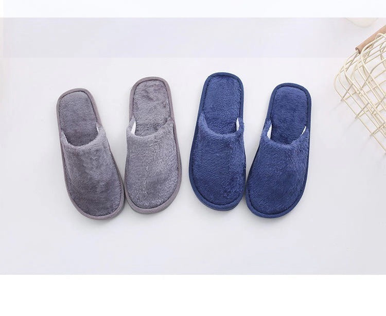 Winter Cotton Slippers New Plush Cotton Shoes Men's Winter Warm Home Couple Cotton Slippers Women's Slippers Yiwu Direct Sales