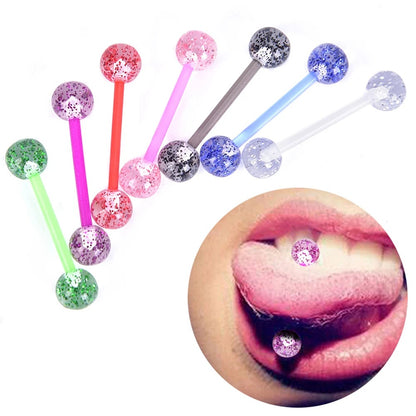 8Pcs Tongue Nails Glitter Glitter Acrylic Tongue Nails Human Body Acrylic Piercing Jewelry Tongue Nails Aliexpress - The Styky Shack