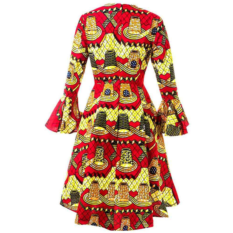 Nubian Clothing Fashion Print Dress - The Styky Shack