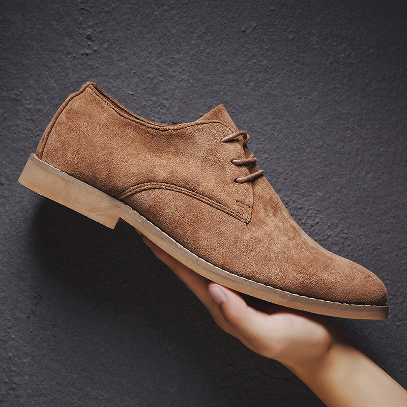 Vintage Styled Casual Suede Leather Shoes