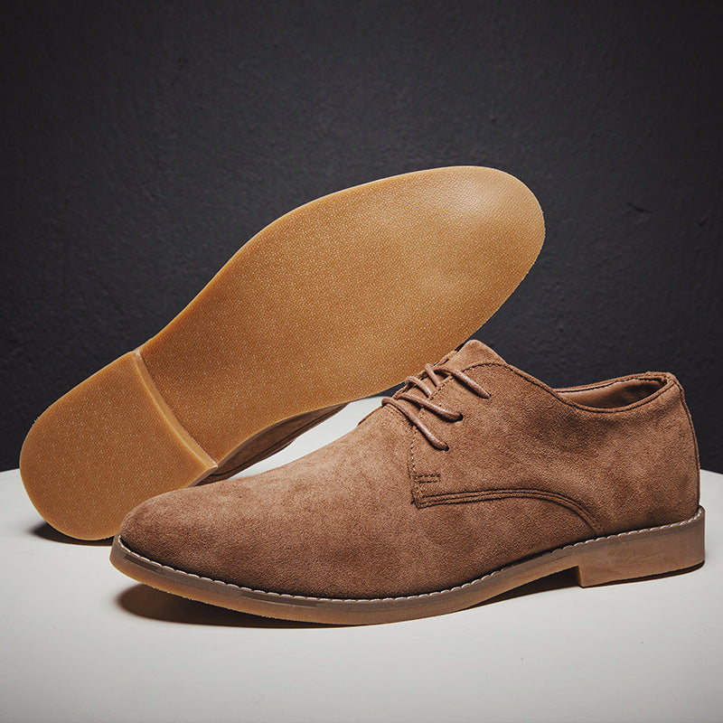 Vintage Styled Casual Suede Leather Shoes