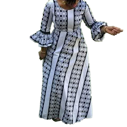 Women's Long-Sleeve "Source Of Spring" Nubian Dress