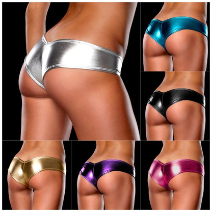 Sexy Erotic Underwear Multicolor Patent Leather Creative Briefs - The Styky Shack