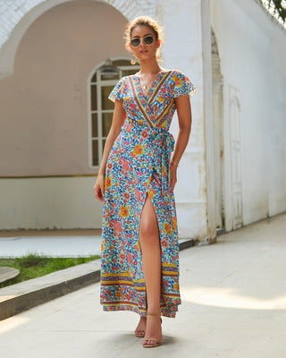 Printed Pattern Long Summer Dress