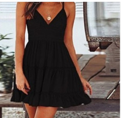 Impresionante vestido de verano con lazo trasero Ropa casual para mujer