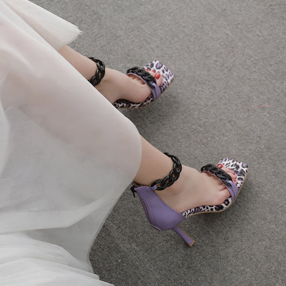 Alluring New Metal Chain High Heel Sandals