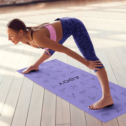 6mm EVA Yoga Pose Mat With Position Line Non Slip Carpet Mat For Beginner Environmental Fitness Gymnastics Mats