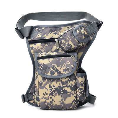 Ares canvas leg men's multi-functional leg outdoor men and women casual tactical bag pockets ride Marching fans waist bag