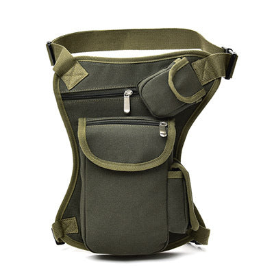 Ares canvas leg men's multi-functional leg outdoor men and women casual tactical bag pockets ride Marching fans waist bag