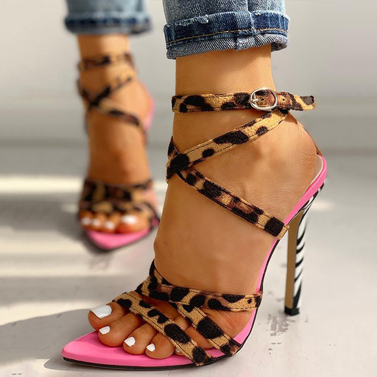 ON SALE!!! 50% OFF!!! Pointed High-heeled Strap Stiletto Sandals Fashion