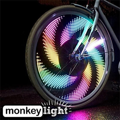 Luces LED de radios de bicicleta 3D coloridas 