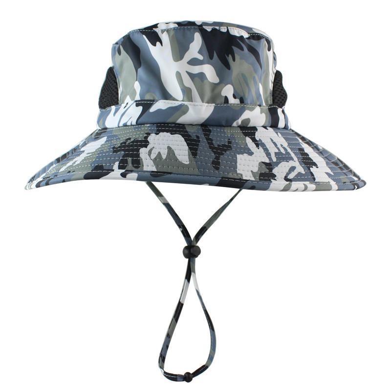 Sombrero de pescador de camuflaje impermeable