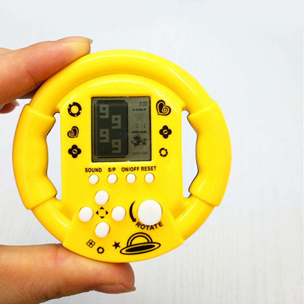 23Games Steering Wheel Shape Classic Mini Handheld Game Machine Kid Adult Gift