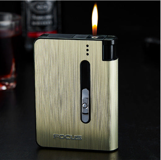 Aluminum alloy  flame automatic cigarette case - The Styky Shack