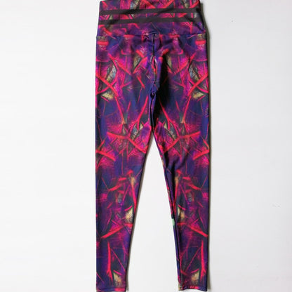 ON SALE!!! 50% OFF!!! Leaf print fitness yoga pants