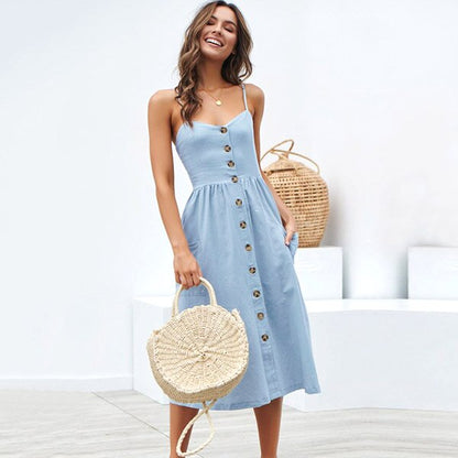 Sexy Party Boho Sundress Women Summer Dress