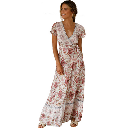 Printed Pattern Long Summer Dress