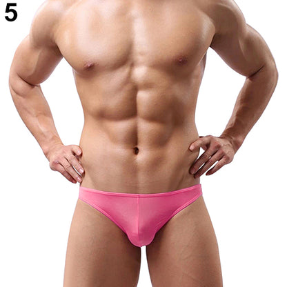 Men's Soft Tangas Jockstrap Underwear T-Back G-String Briefs Sexy Pouch Thongs