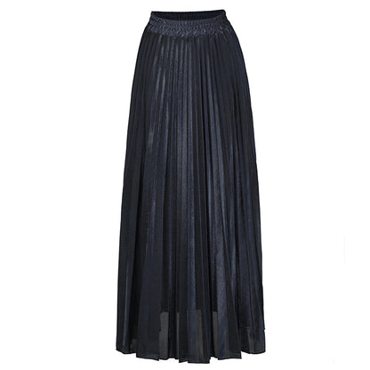 New Pleated Long Flowing Skirt