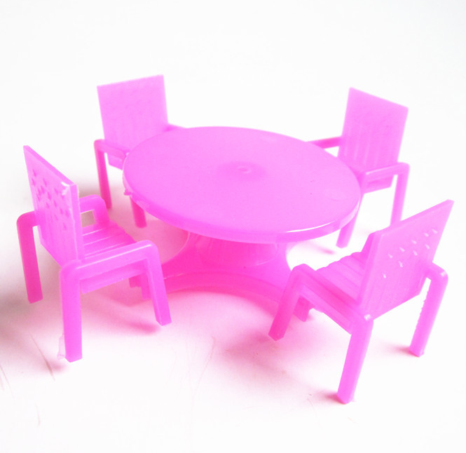 8.5CM plastic children's simulation table and chairs sand table furniture chair model building dining chair micro landscape with scenery - The Styky Shack