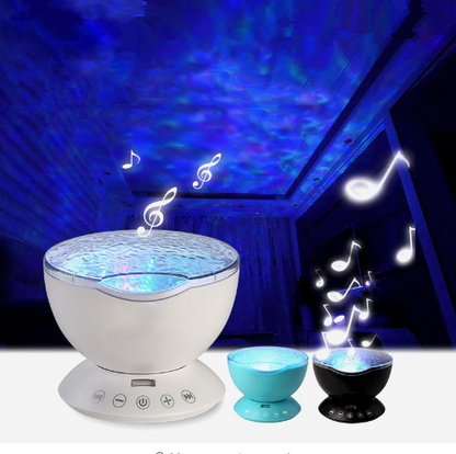 7 Color LED Night Lights Star Remote Control Wave Projector Mini Night Lights - The Styky Shack