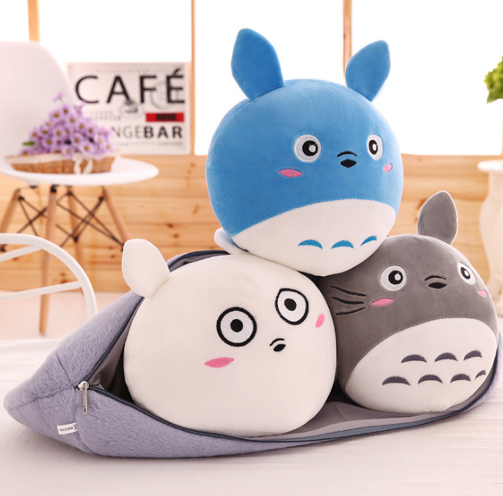 45cm/60cm/70cm Large Creative Pea Pod Pillow Toy Giant Totoro Plush Cushion Children's Day Gift Birthday Present Female - The Styky Shack