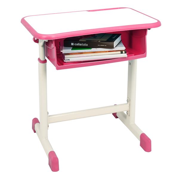 Kit de escritorio y silla ajustable para estudiantes, color rosa 