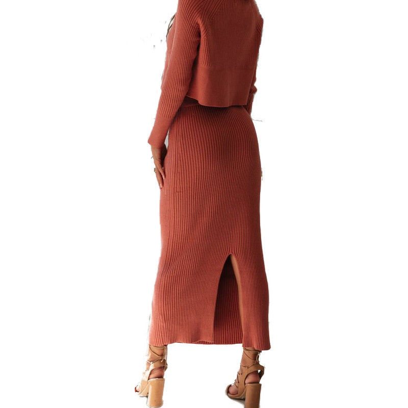 Extra Long Hooded  Fleece Oversized Sweatshirt and skirt suit