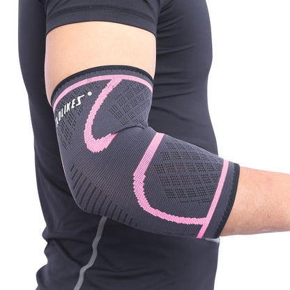 AOLIKES 1PCS Elbow Support Elastic Gym Sport Elbow Protective Pad Absorb Sweat Sport Basketball Arm Sleeve Elbow Brace - The Styky Shack